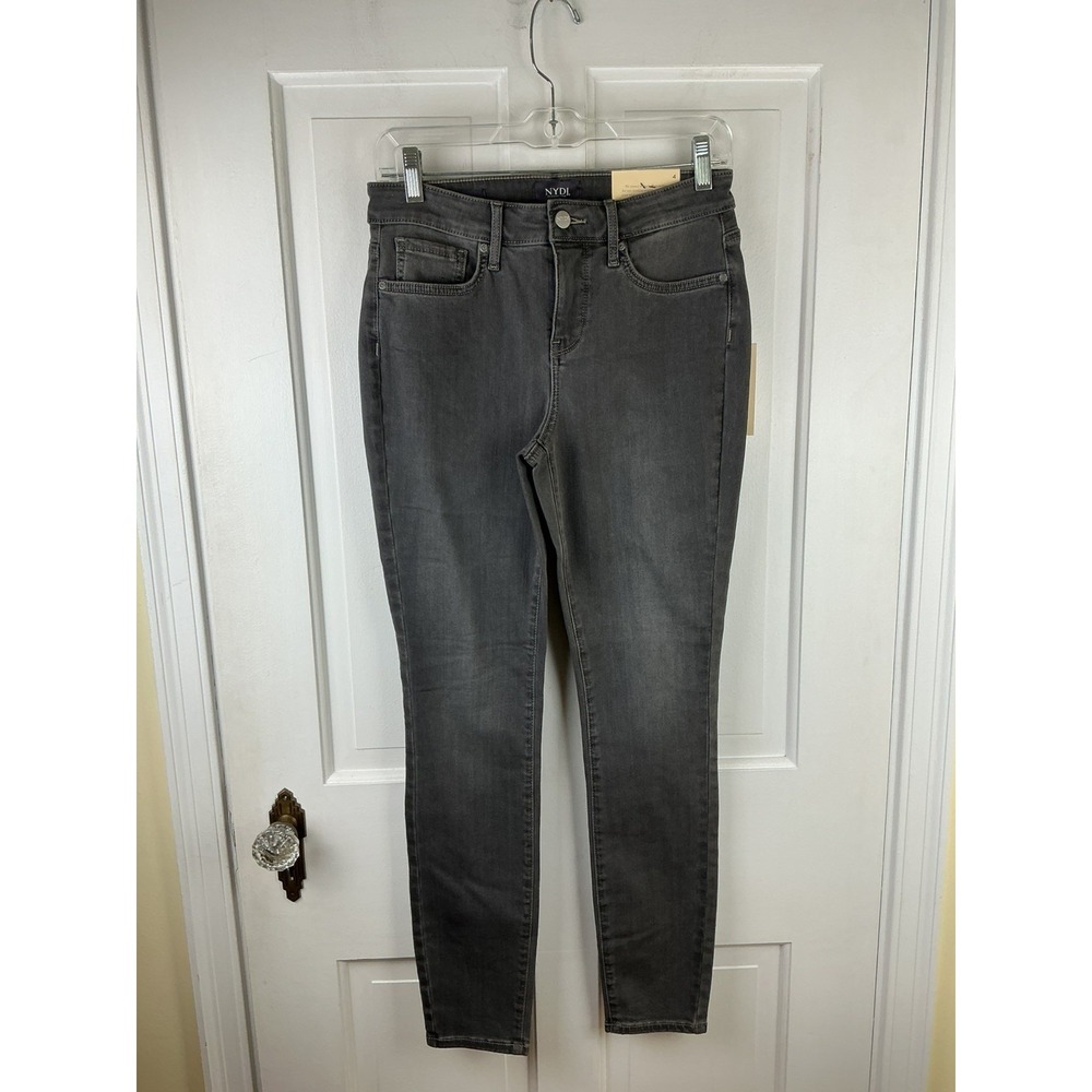 NYDJ Gray Ami Skinny Sure Stretch Lift Tuck Jeans Womens Size 4 NWT